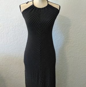 Rampage stripped halter dress Sz Small